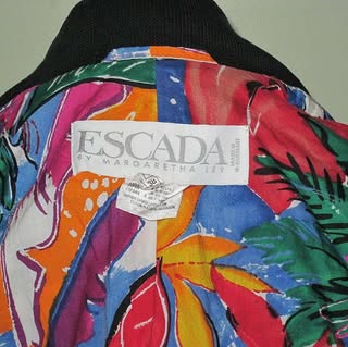 Escada Bomber Jacket Black and White Size 38