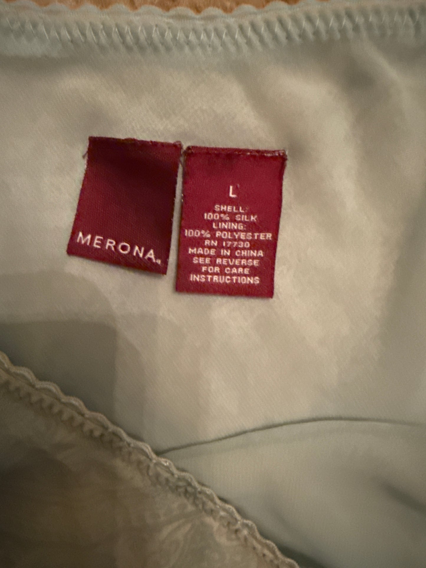 Women's Floral Maxi Skirt, Size L, Ruffle Green Mint