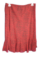 Load image into Gallery viewer, Red textured fabric on a blue background