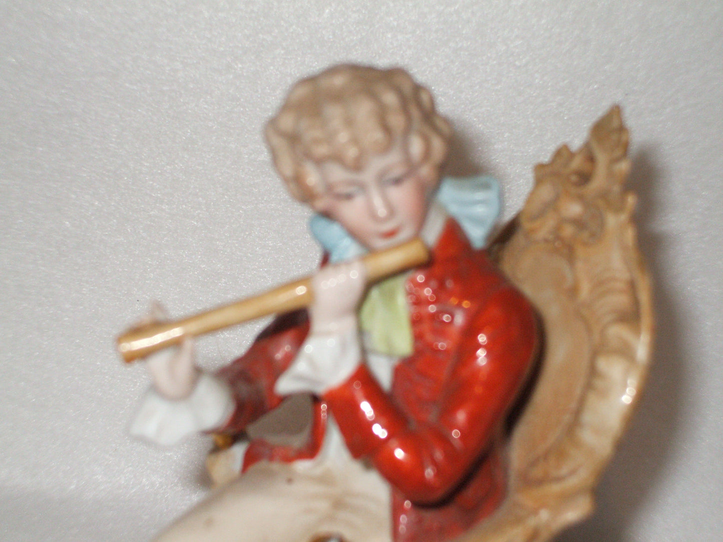 Victorian Flute Porcelain Figurine