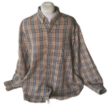 Load image into Gallery viewer, Plaid shirt on a mannequin against a neutral background