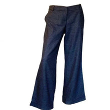 Load image into Gallery viewer, Burberry London Pants Womens Size 44 Gray Wool Dress Bootcut Trouser Italy