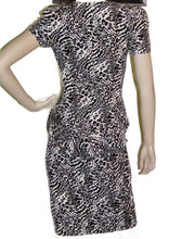 Load image into Gallery viewer, Black &amp; White  Sleeveless Silk Dress
