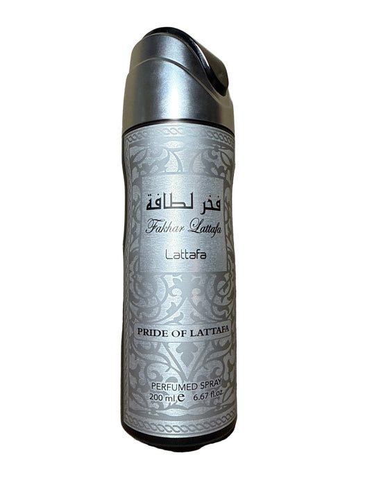 Pride Of Lattafa Perfumed Body Mist Deodorant Spray For Men 6.67 oz