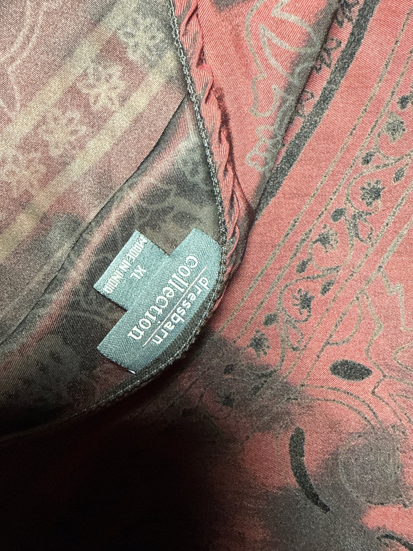 Women's Solid Midi Skirt, Size XL, Ruffle Burgundy