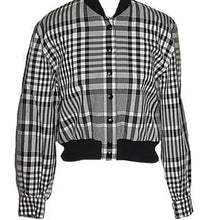 Load image into Gallery viewer, Escada Bomber Jacket Black and White Size 38
