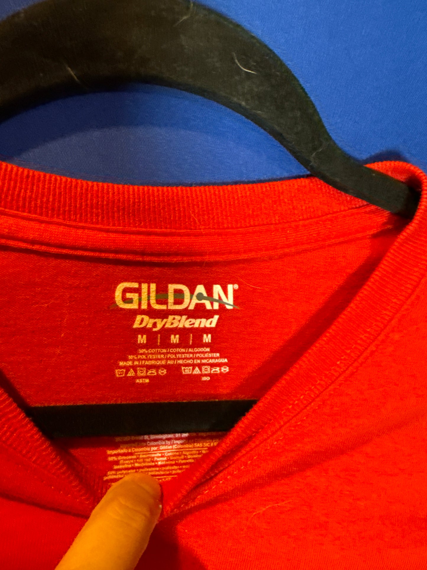 Red Short Sleeves T-shirts Size M