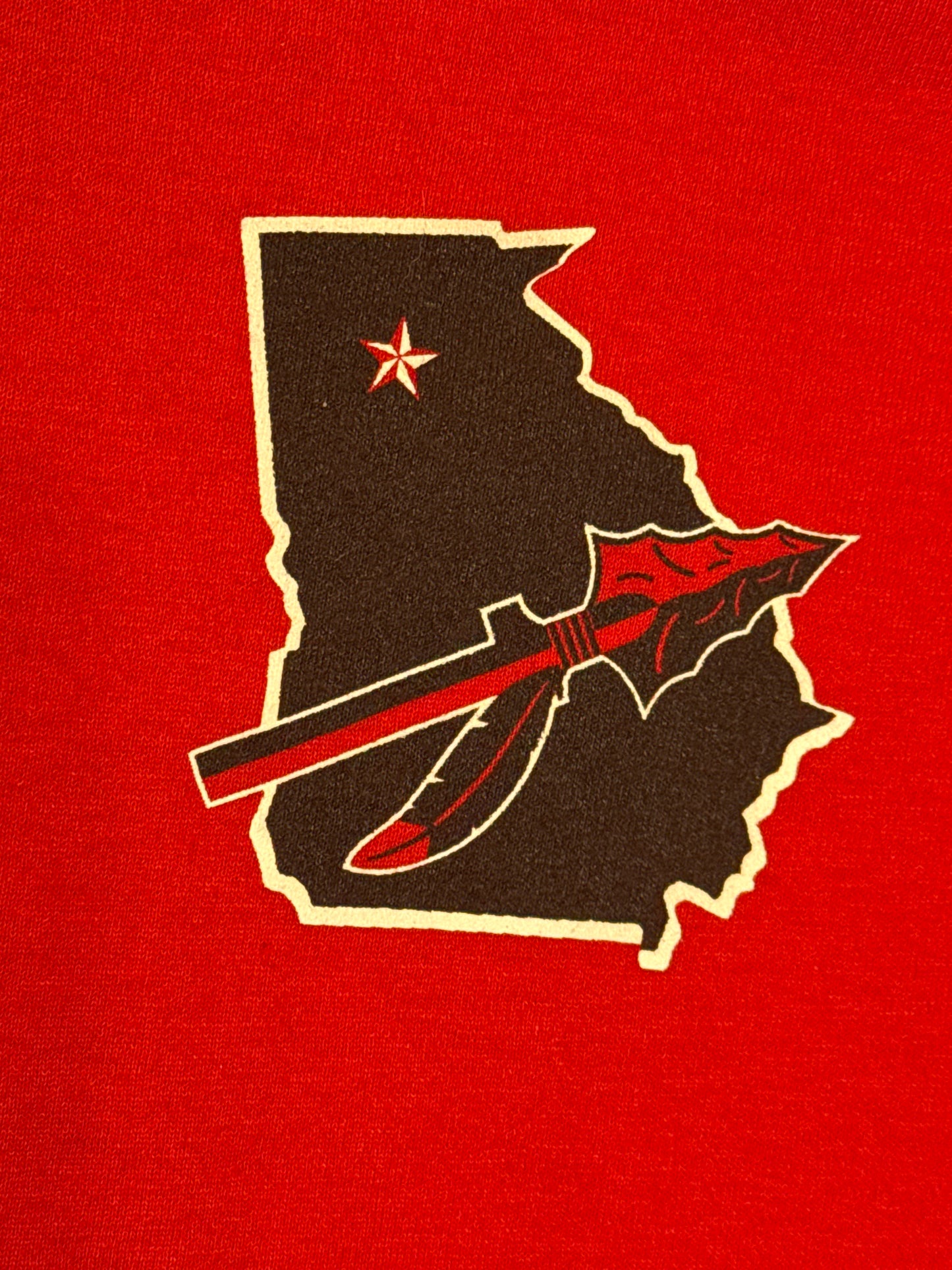 Red Short Sleeves T-shirts Size M