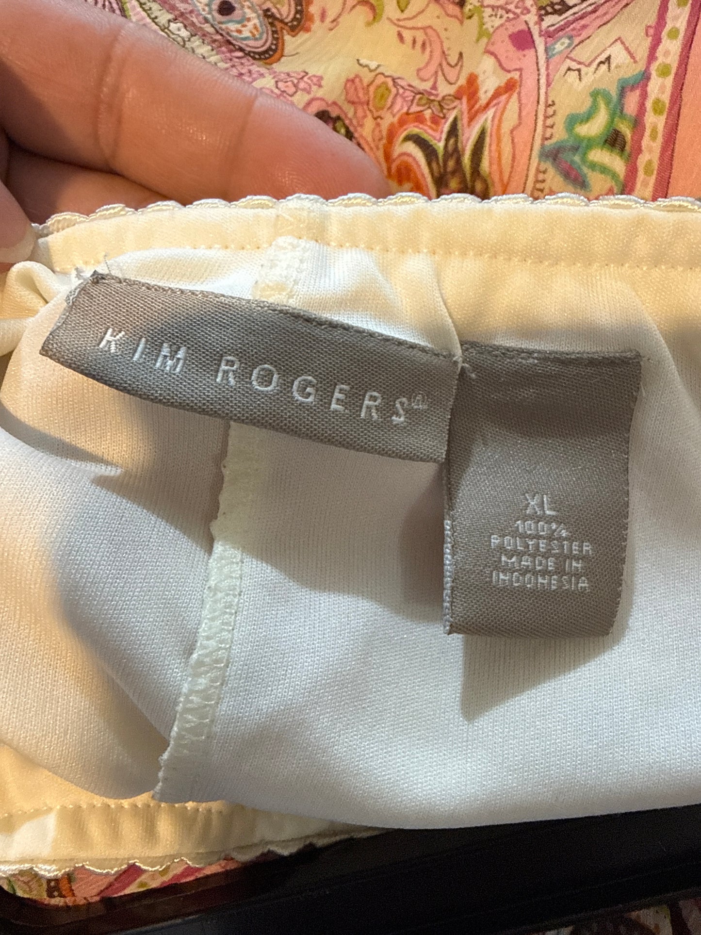 Women's Floral Maxi Skirt, Size XL, Ruffle Pink