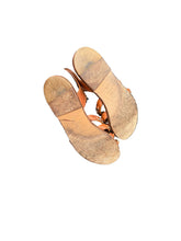 Load image into Gallery viewer, Chanel Brown sandals with gold chains Size 41
