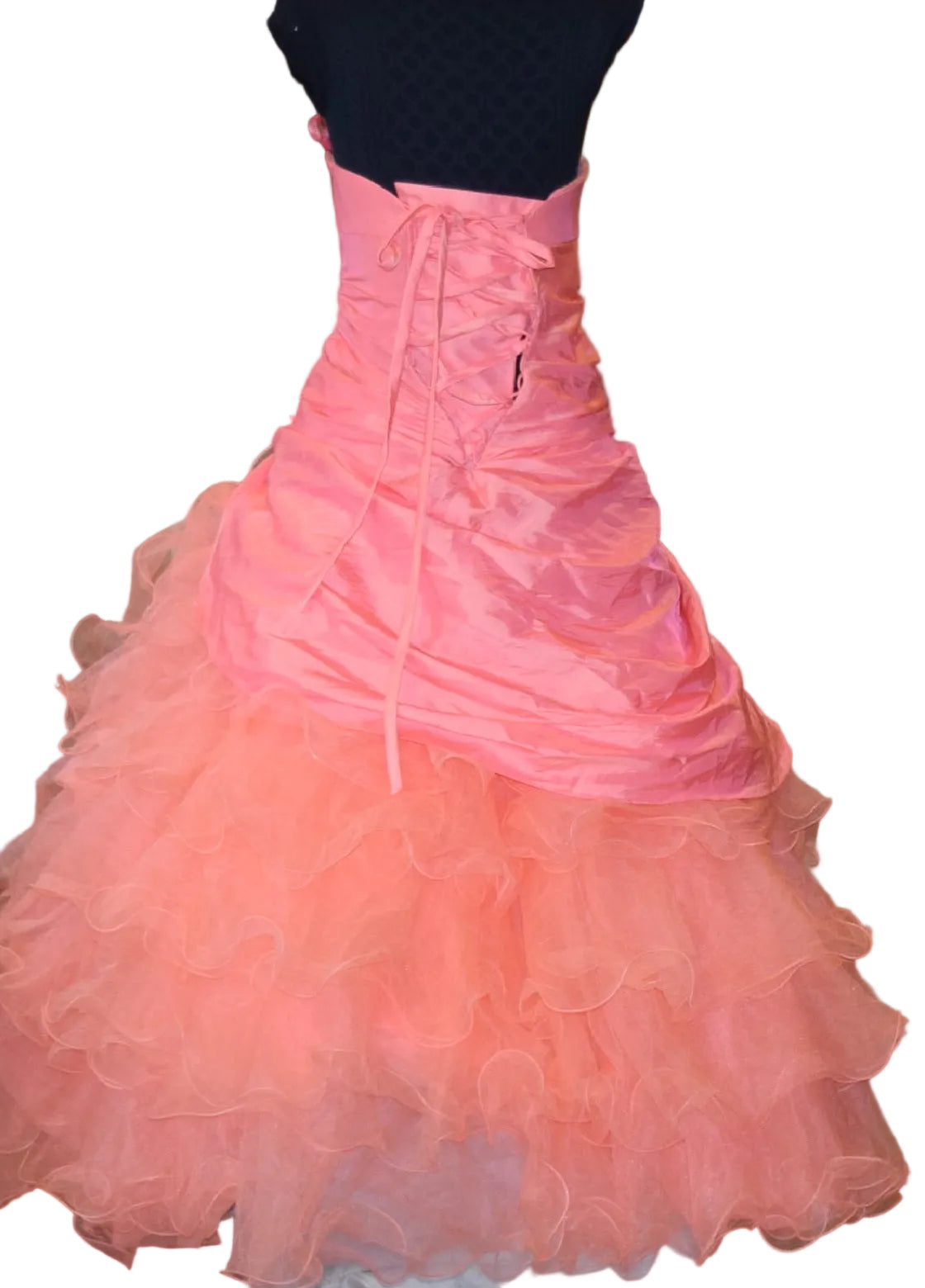 Maggie Sottero Puff Dress/Sweetheart Coral Organza Ball Gowns Quinceanera
