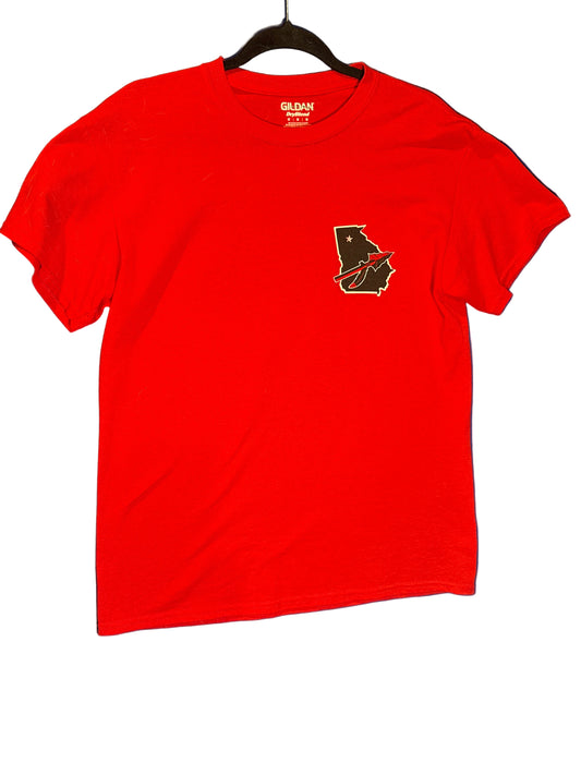 Red Short Sleeves T-shirts Size M