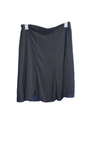 Load image into Gallery viewer, Women's Solid Midi Skirt, Size 12, Ruffle Black
