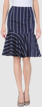 Load image into Gallery viewer, Emporio Armani Original Striped Pencil Woman Blue Skirt Size 42

