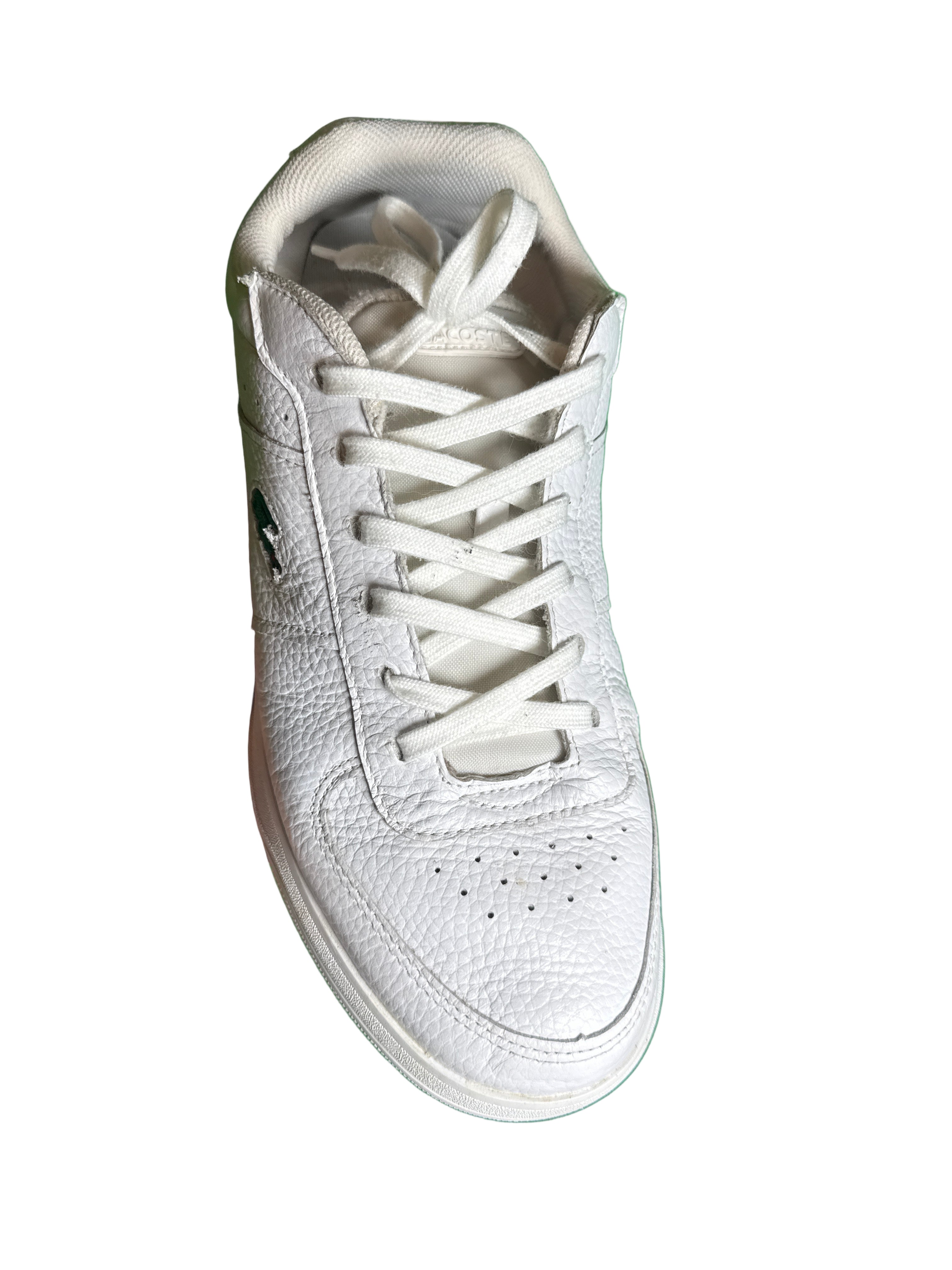 lacoste white athletic sneakers