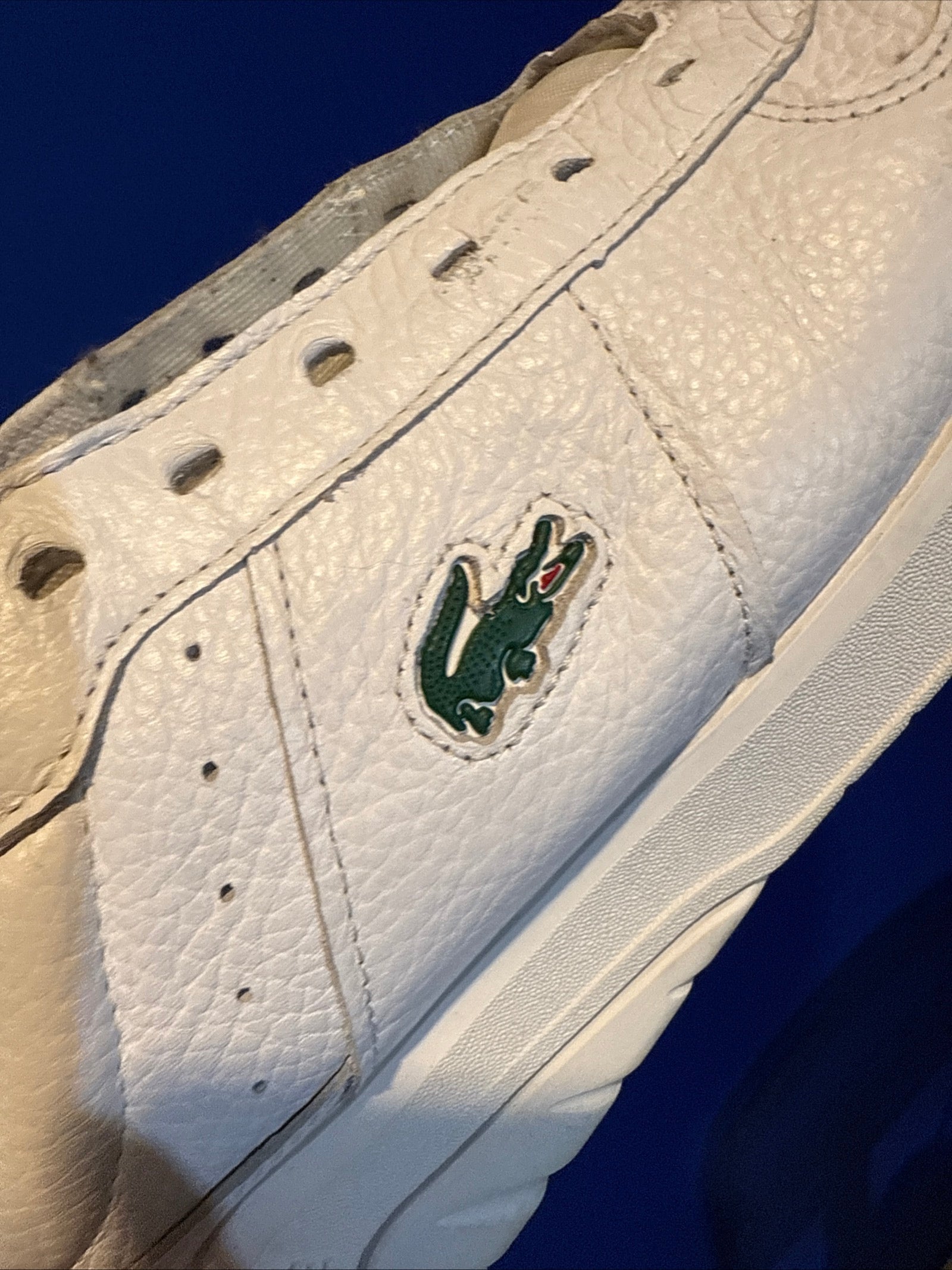 White Athletic Sneakers Leather Comfortable pre-owned  size 12