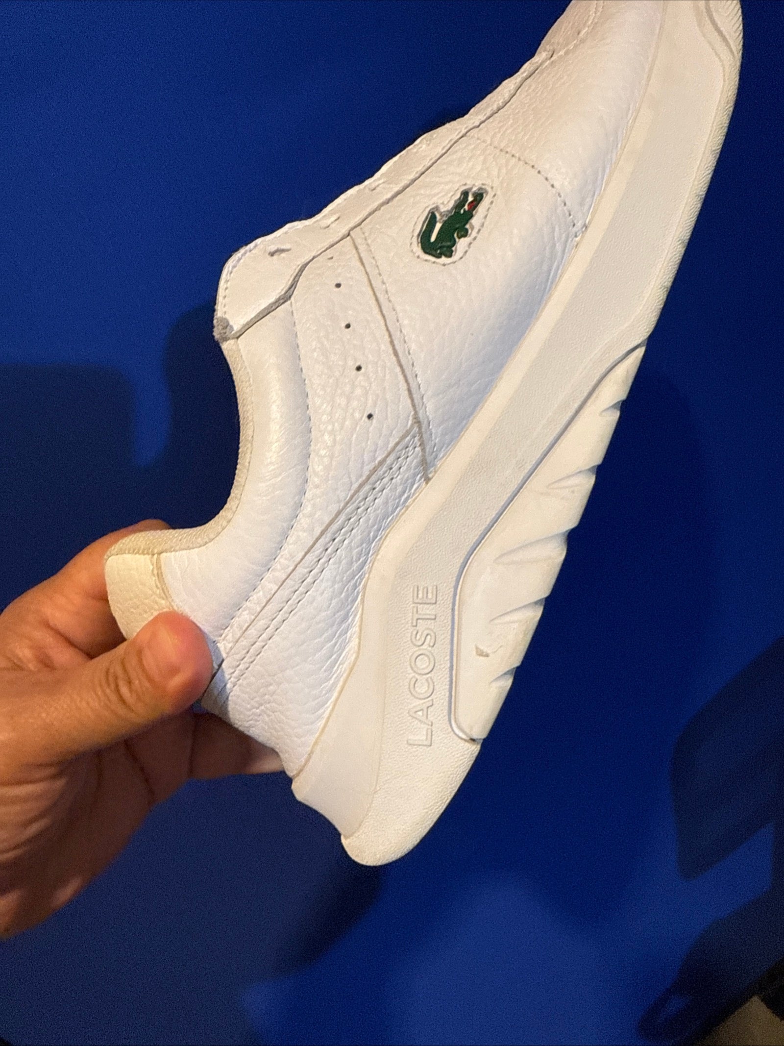 White Athletic Sneakers Leather Comfortable pre-owned  size 12