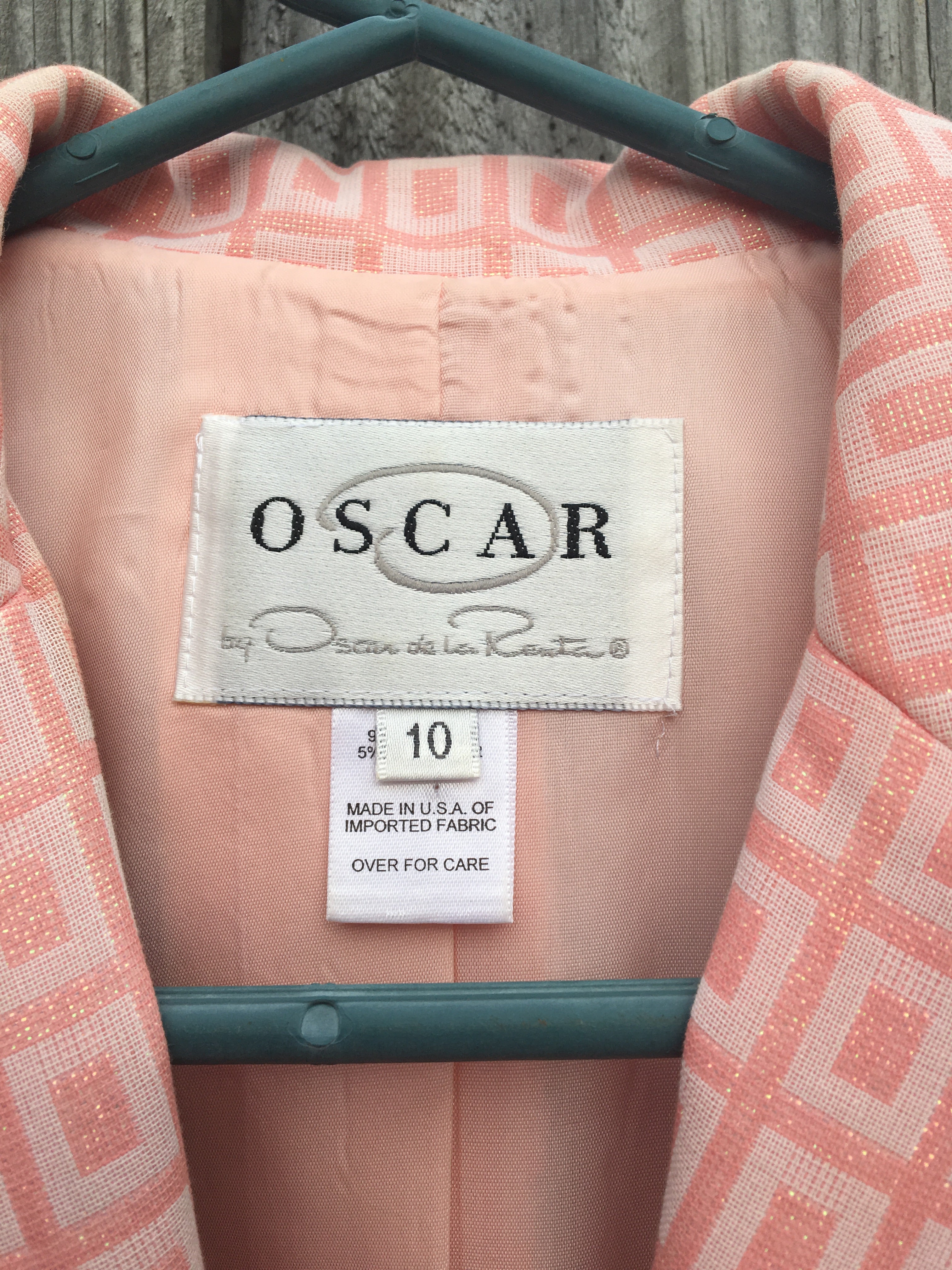 Oscar De La Renta Pink Blazer Jacket