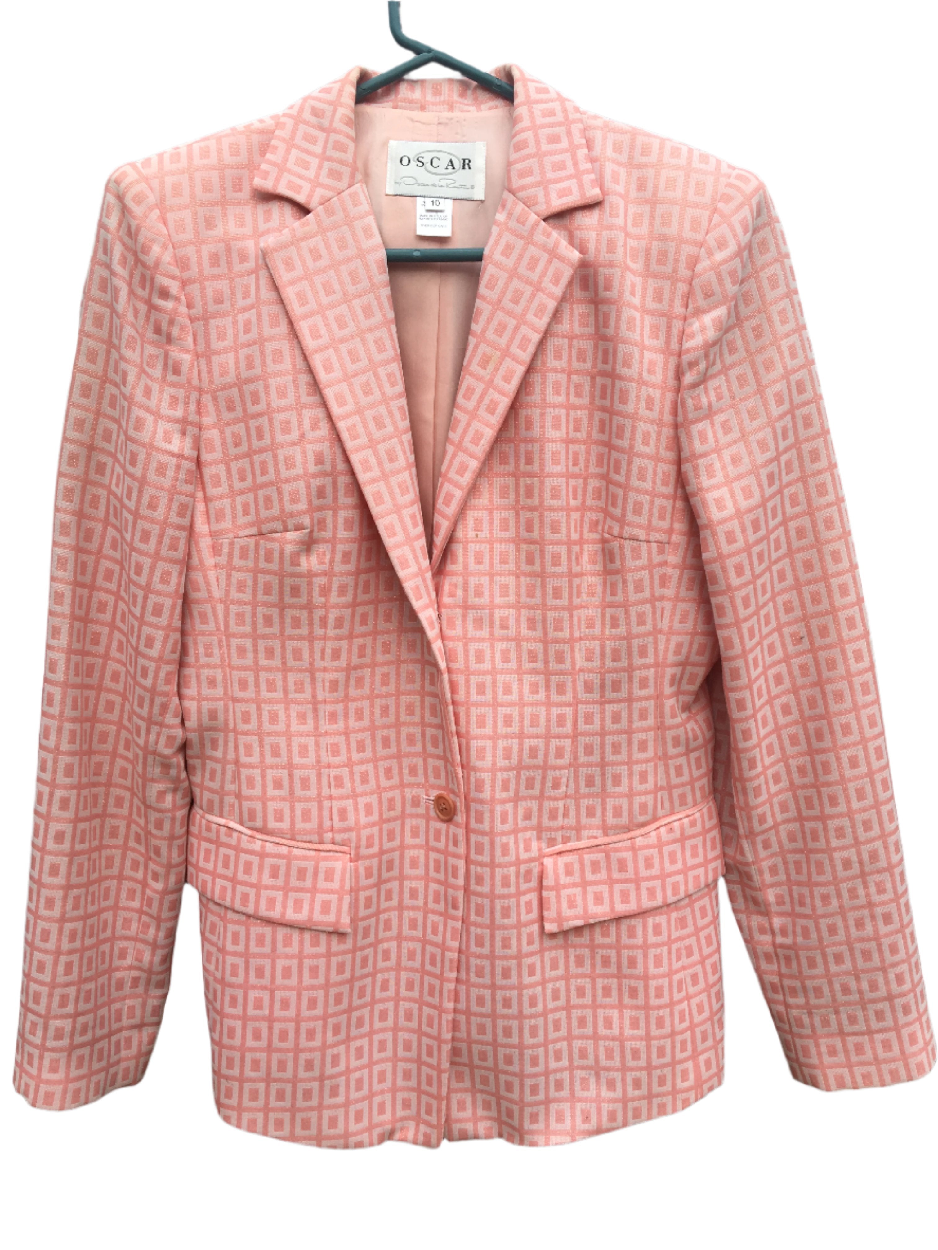 Oscar De La Renta Pink Blazer Jacket