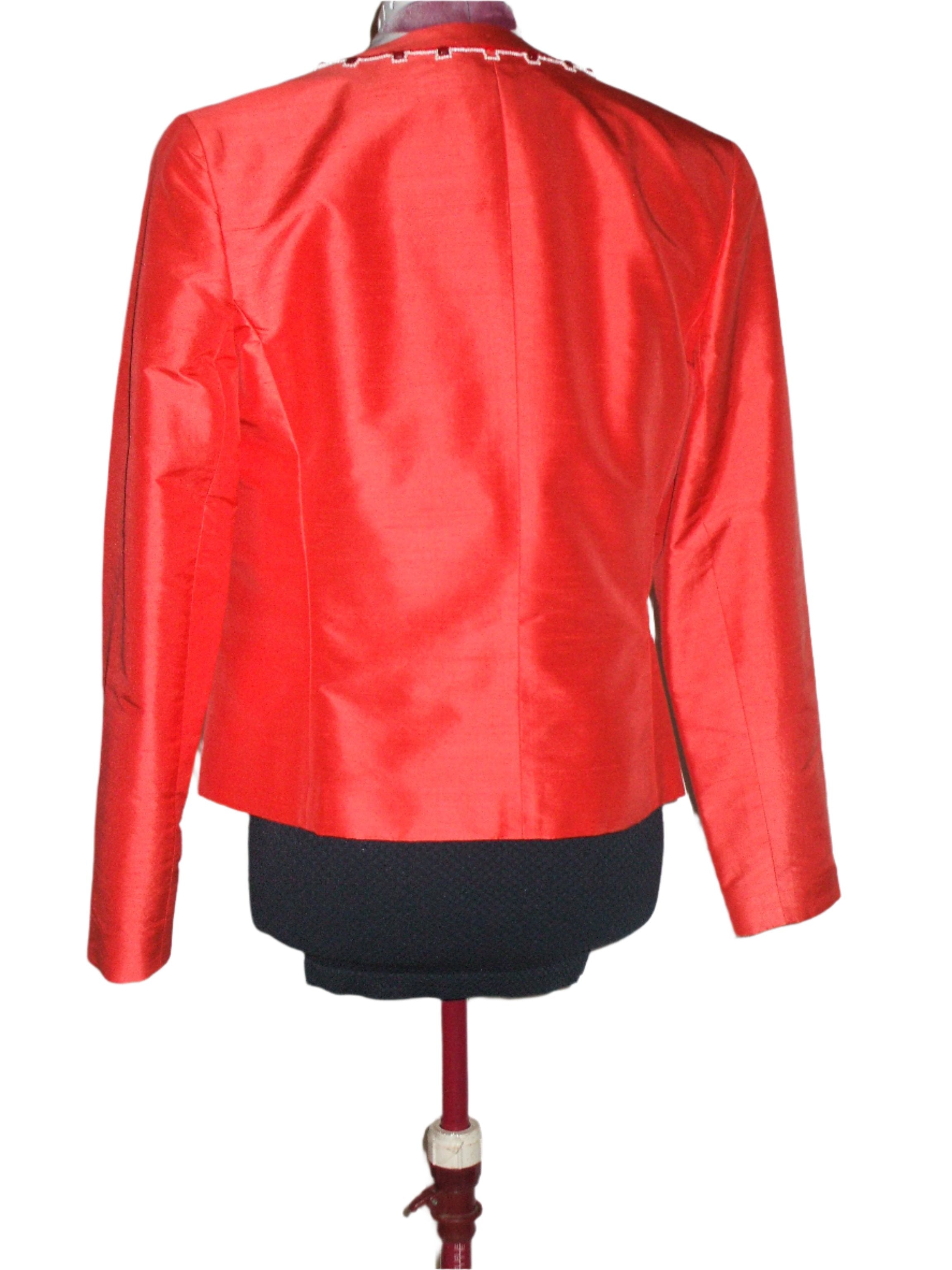 Oscar De La Renta Orange Blazer
