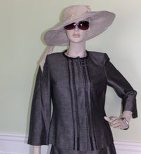 Load image into Gallery viewer, Ellen Tracy Women Skirt Suit Gray Size 8
