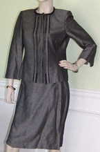 Load image into Gallery viewer, Ellen Tracy Women Skirt Suit Gray Size 8
