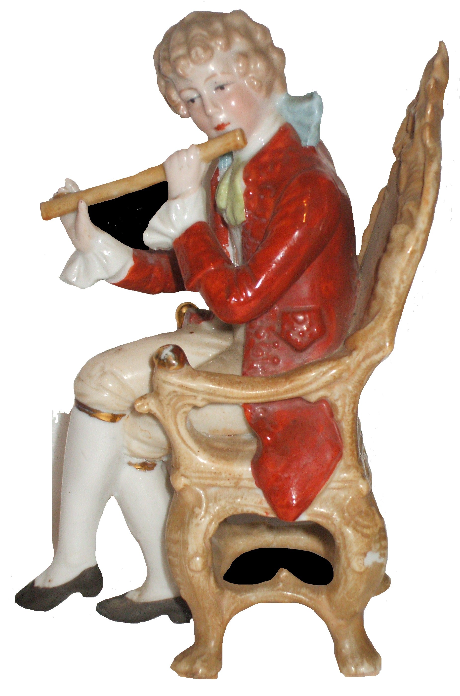 Victorian Flute Porcelain Figurine