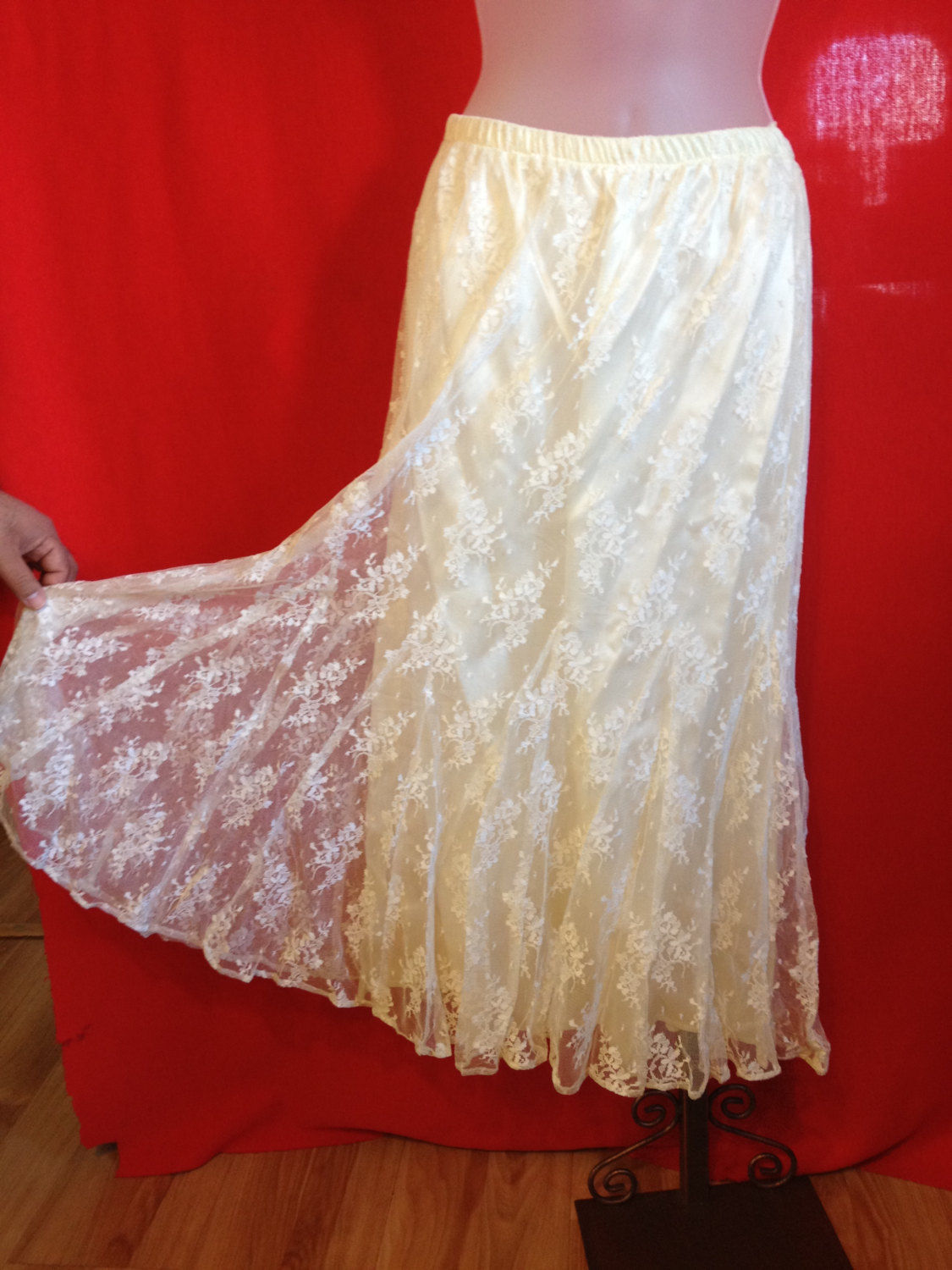 Vintage Ivory Lace Outfit Size 8