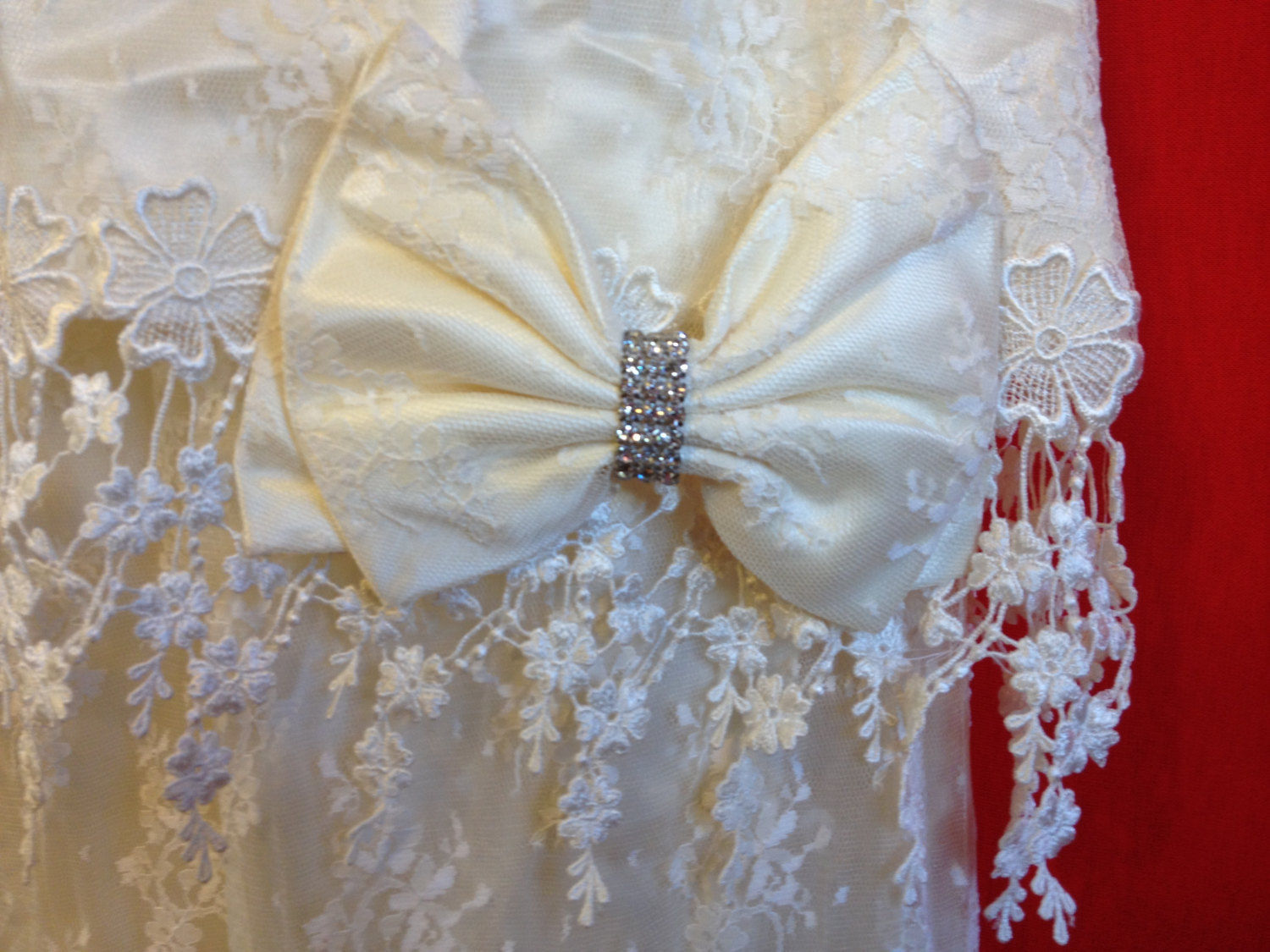 Vintage Ivory Lace Outfit Size 8