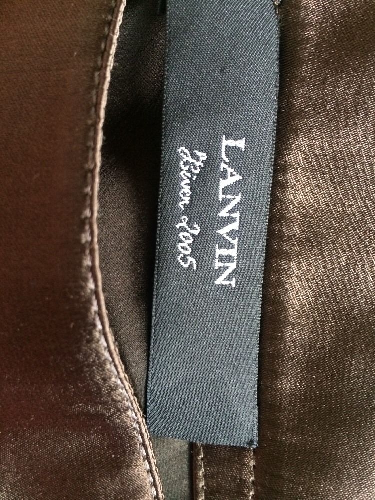 Lanvin Brown Silk Women Skirt Size 42