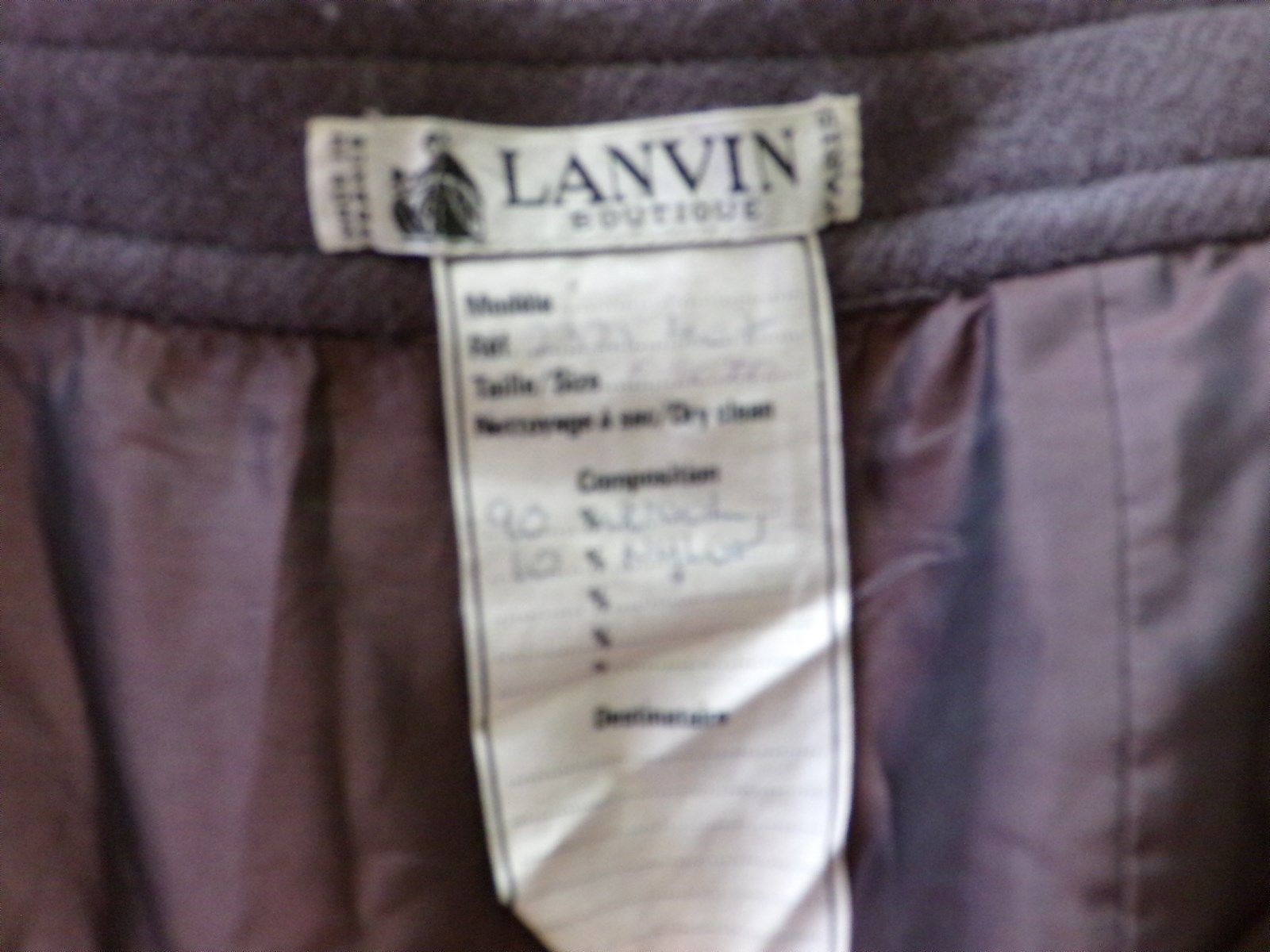 Rare Vintage Lanvin Skirt XS