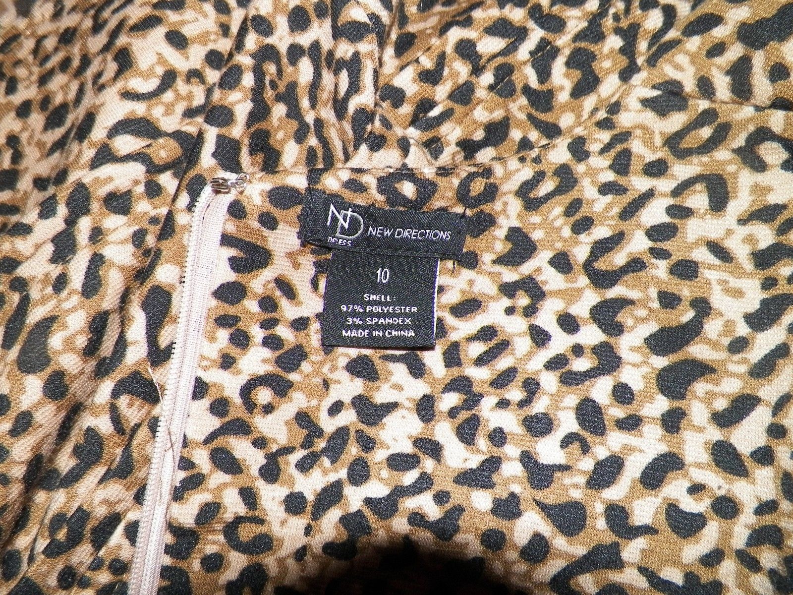 Sleeveless Animal Print Women Dress size 10