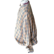 Load image into Gallery viewer, Plaid shirt on a mannequin head with a blurred background
