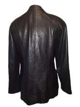 Load image into Gallery viewer, Oscar De La Renta Black Leather Jacket
