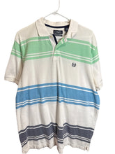 Load image into Gallery viewer, Chaps Multicolor Short Sleeve Men's Polo Shirt Size L Cotton Pre-owned Excellent
