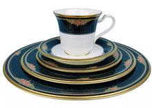Load image into Gallery viewer, 5 Pc. Noritake Venetian Rose Bone China Japan 9783 Bread Diner Salad Cup Saucer
