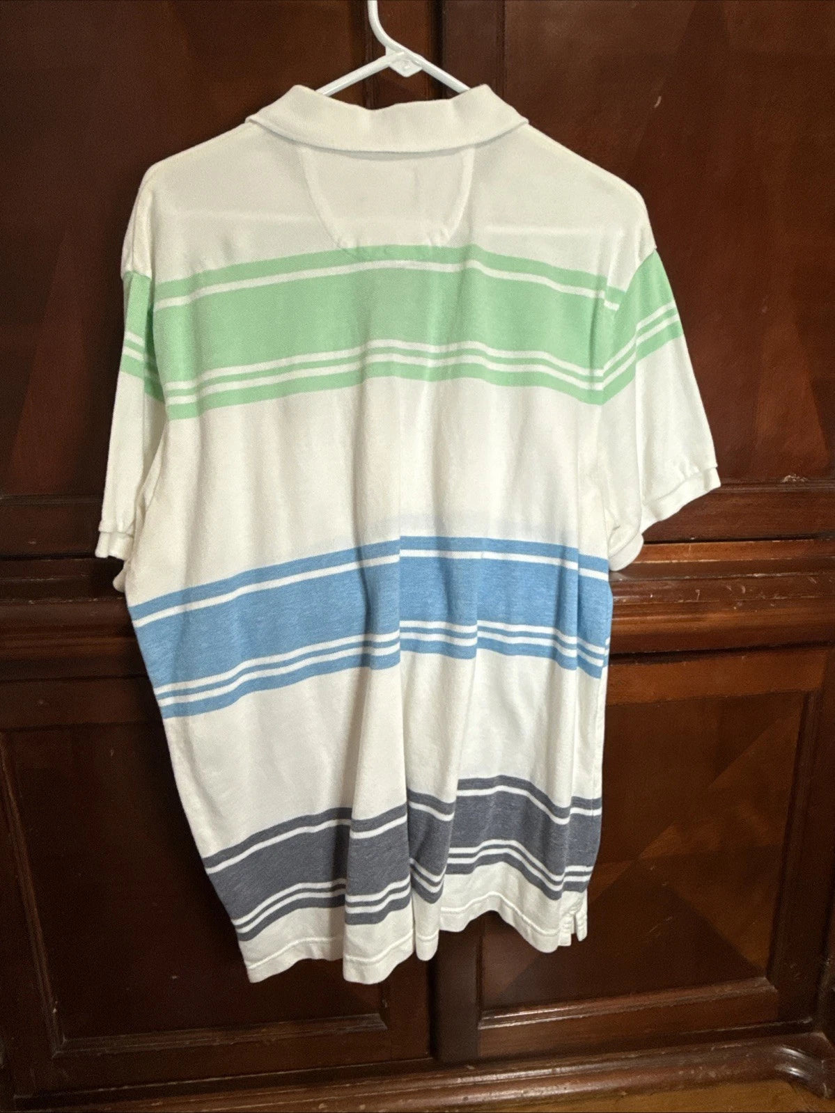 Chaps Multicolor Short Sleeve Men's Polo Shirt Size L Cotton Pre-owned Excellent